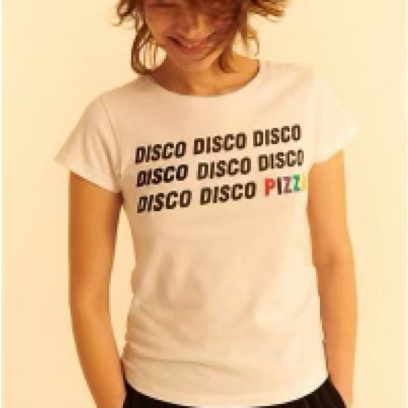 Etre Cecile Disco Pizza Classic T-shirt | Size XS - Picture 2 of 6